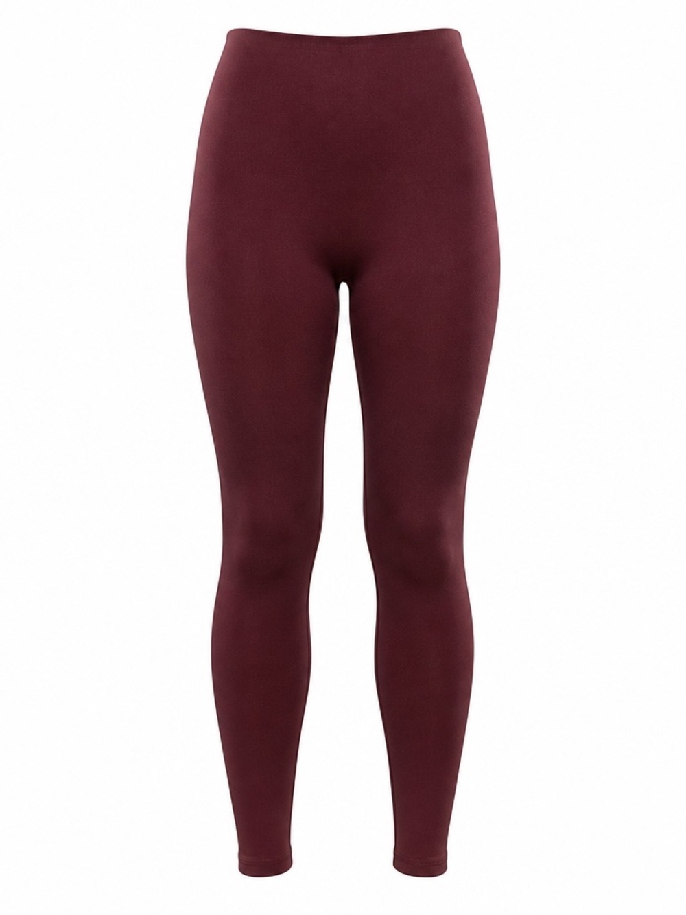 High Waist Burgundy Leggings